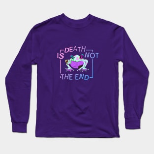 Death is Not the End: Cyan and Pink Long Sleeve T-Shirt